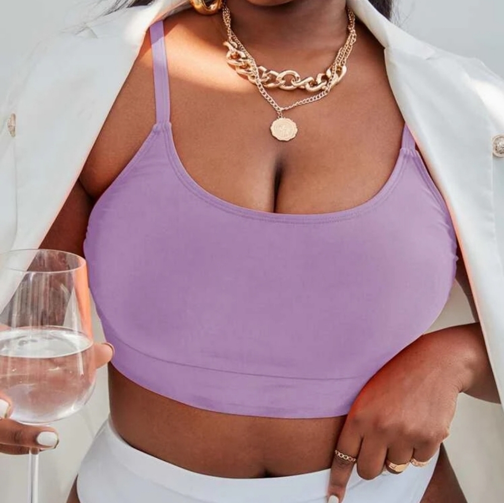 Shein XL Swim TOP Mauve purple